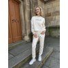 Dámské tepláky Armani Exchange - XW002210 AF21298 U1003 bílé