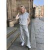 Dámské bavlněné kalhoty Twinset -  261LL2BHH 12837 šedé