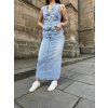 Dámská sukně Armani Exchange - XW002264 AF21338 MB001 modrá