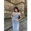 Dámské denim vesta Armani Exchange - XW002263 AF21338 MB001 modrá