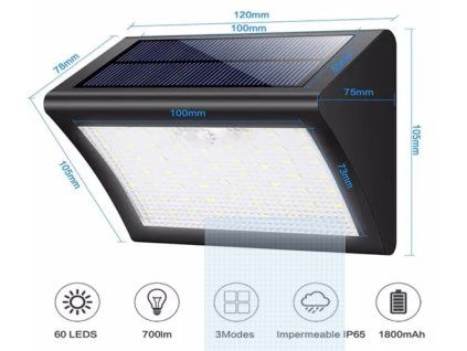 Iconix venkovní solární LED světlo C60
