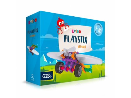 Kvído Stavebnice Playstix letadlo 26 dílků