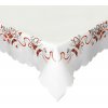 Vánoční ubrus Zvonky červené 85x85cm