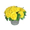 Velká mýdlová kytice s růžemi - Žlutá