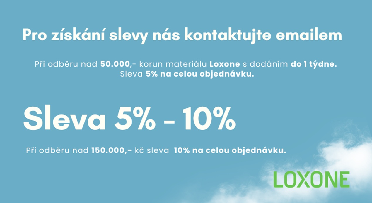 Sleva na produkty Loxone