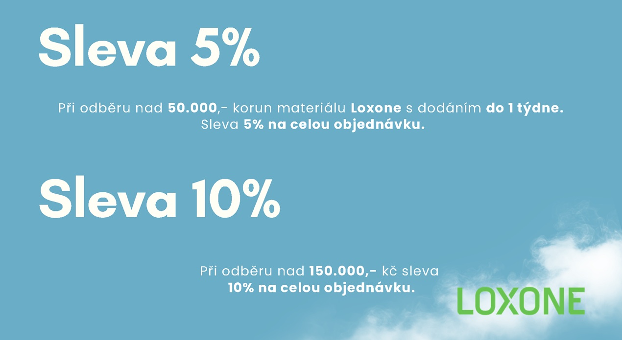Sleva na produkty Loxone