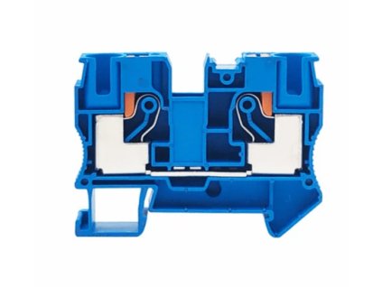 Svorka jednopatrová na DIN modrá do 10mm