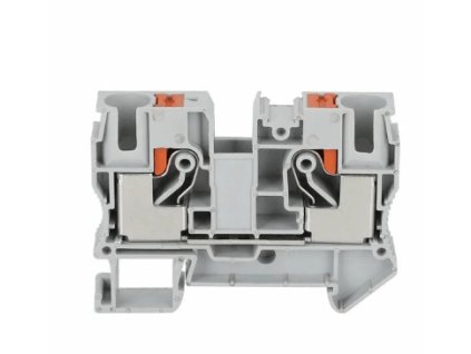 Svorka jednopatrová na DIN šedá do 10mm