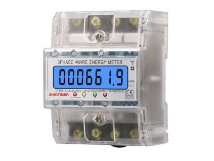 Transparentní elektroměr 3x80A bez pulzního vývodu