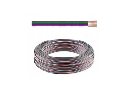 1104 5 zilovy kabel pro LED pasky 1m 2