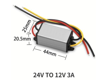 Měnič napětí DC-DC 24-12V/36W