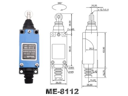 Koncocý spínač ME-8112