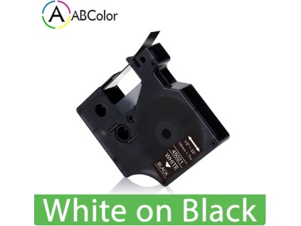 Páska pro DYMO 12mm černá/bílá