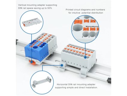 Propojovací můstek 6/12x2,5 modrý