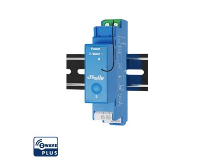 Shelly Wave 1 spinaci modul na DIN listu Z Wave 1