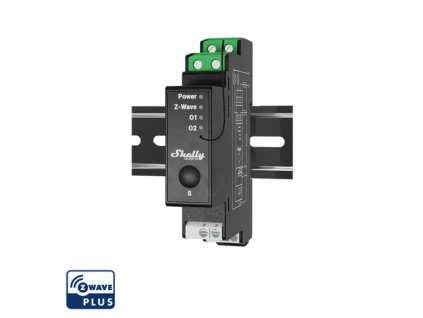 Shelly Wave 2PM spinaci modul 2x 16A na DIN listu mereni spotreby Z Wave 1