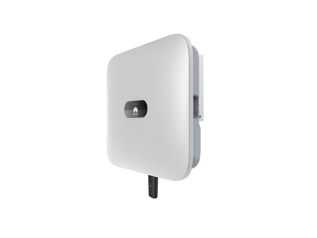 Huawei FusionSolar inverter // 3-phase, 2-MPPT High Current, built-in communication (RS485, WLAN via Smart Dongle), DC disconnector, 3kW/3.3kVA, AC and DC side surge arresters type II, battery charging interface, support for optimization