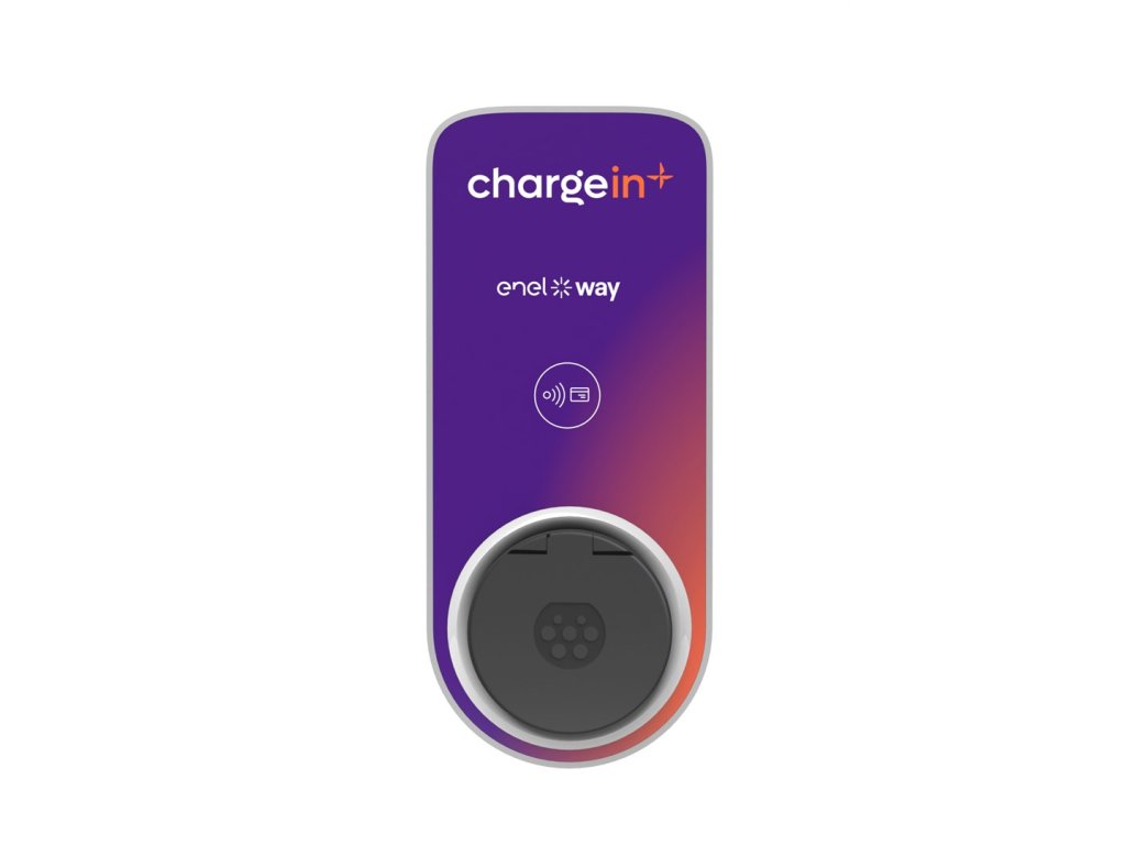 Enel X JuiceBox Plus 3.0 socket Type 2 22kW, three-phase wifi+cellular with Global SIM MVNO, RFID card included, EMM backend