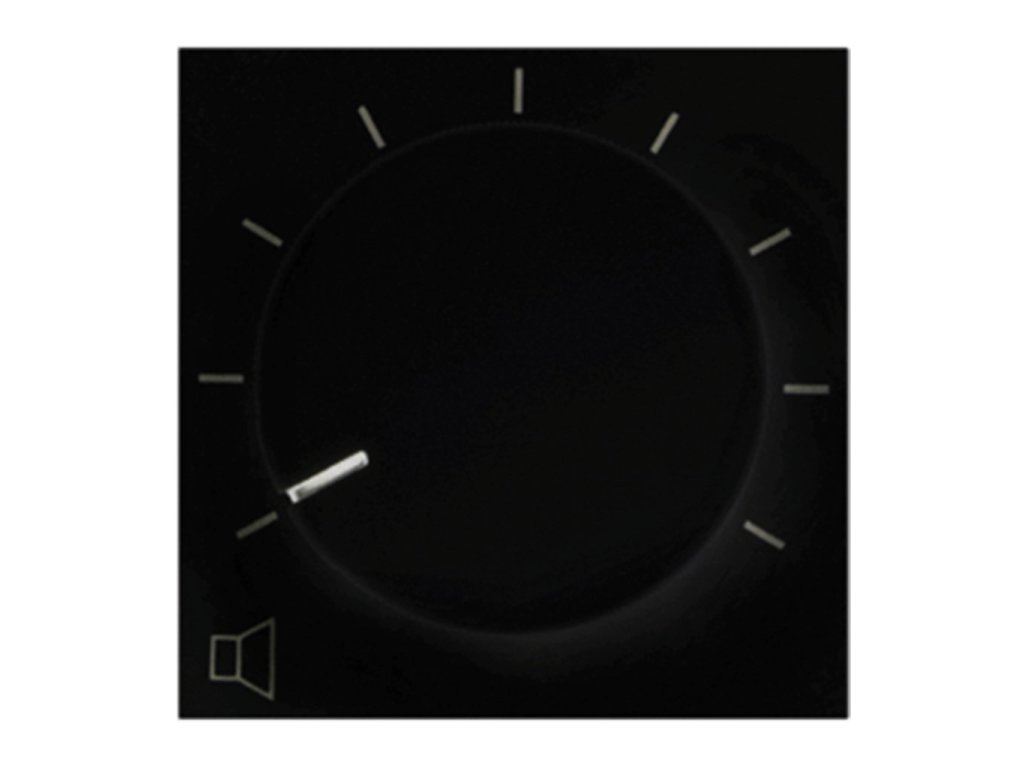 Wall-mounted volume control AUDAC VC3208/B in black color
