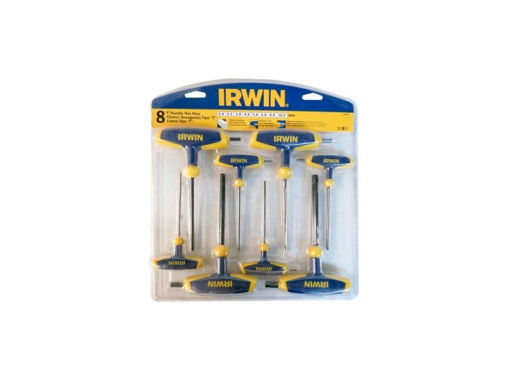 IRWIN ALLEN KEY SET TYPE T 8pcs. 2.0 - 2.5 - 3.0 - 4.0 - 5.0 - 6.0 - 8.0 - 10.0