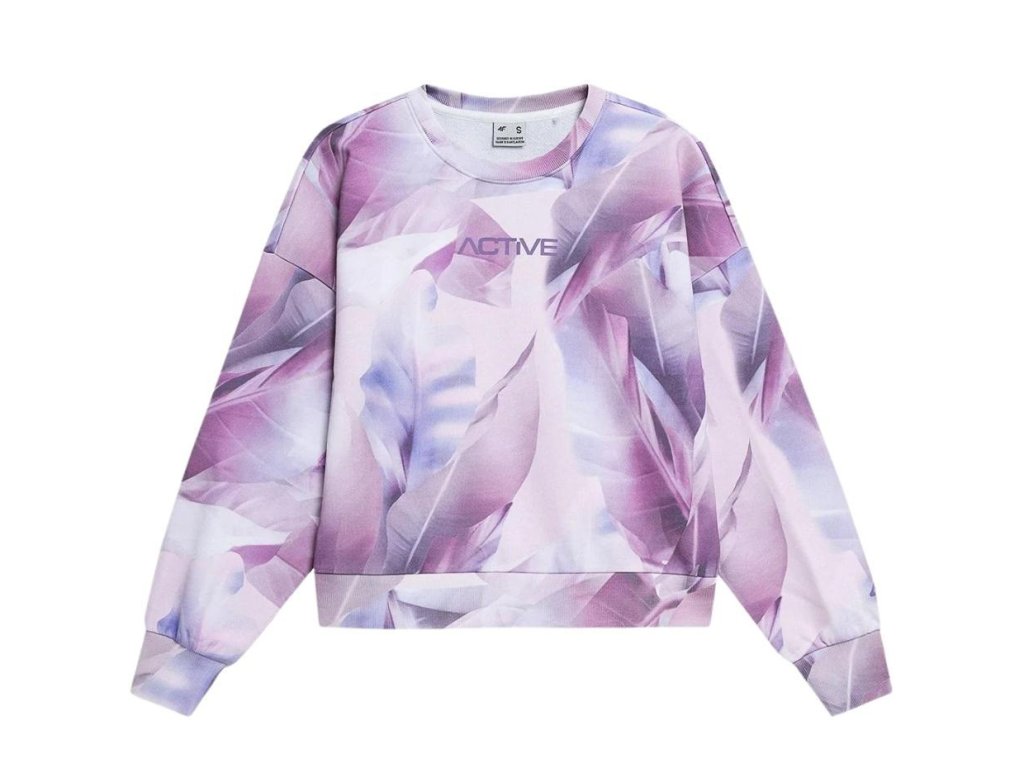 Women's sweatshirt 4F multicolor allover H4L22 BLD023 91A XL