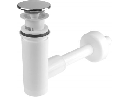 Top-cleaned washbasin stopper with siphon