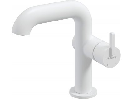 Washbasin mixer with rectangular spout