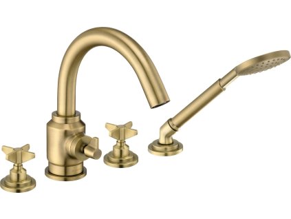 4-hole bathtub mixer with shower set