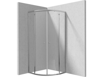 Semicircular shower enclosure 80 cm