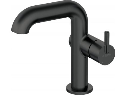 Basin mixer with rectangular spout