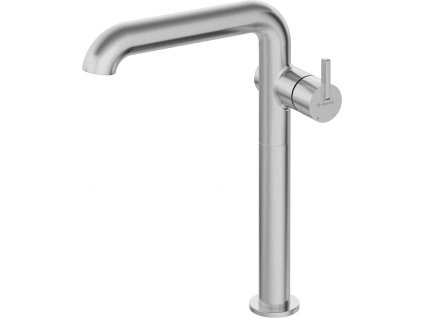 Tall basin mixer with rectangular spout
