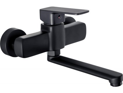 Wall-mounted washbasin mixer