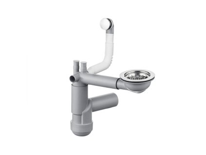 Siphon for 1-bowl granite sink - Space-Saver
