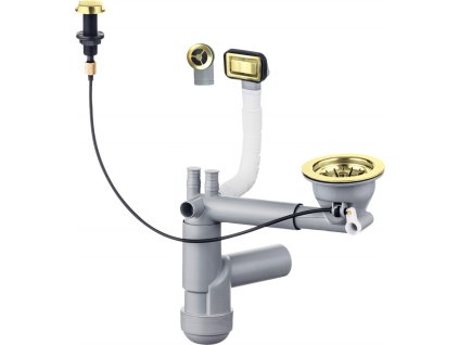 Siphon for 1-bowl granite sink - Space-Saver
