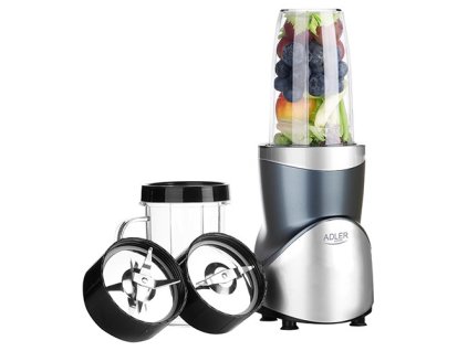 Adler Blender Smoothie Set | AD 4084 | Tabletop | 1200 W | Jar material BPA-Free | Jar capacity 0.3+0.5+0.5+0.7 L | Ice crushing | Stainless Steel