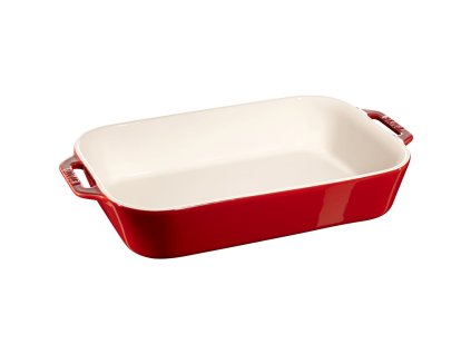 Staub Rectangular Ceramic Platter - 4.5 ltr, Red