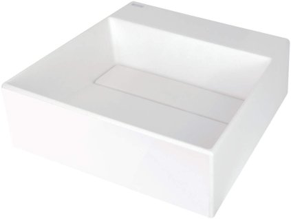 Granite countertop washbasin with a place for a tap - with a grille