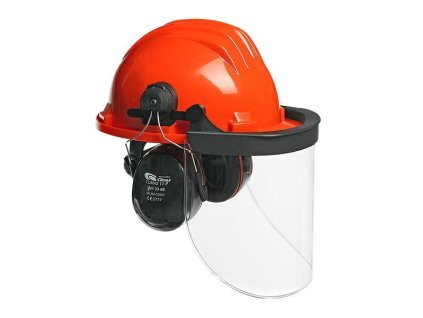 CLIMAX Safety helmet with face shield and earmuffs 437-I