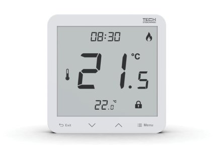 Wireless room thermostat white R-10S PLUS Tech Controllers