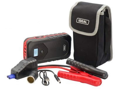 Jump start device model: X-STARTER 15 LiPo PRO, battery type: Li-Ion, voltage: 12V, start current: 600A, peak start current: 1200A, weight: 0.9 kg