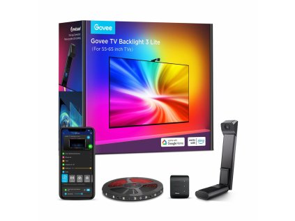 Govee H6099 TV Backlight 3 Lite | LED Backlight | for TV 55-65 inch, RGBICW, Wi-Fi+Bluetooth