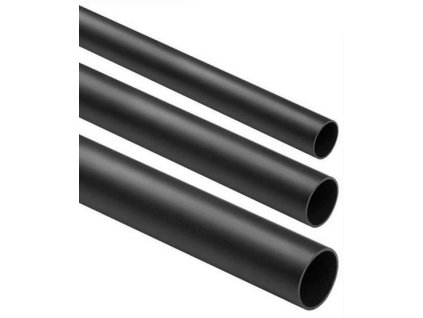 Rigid, smooth wiring pipe BLACK CRL-18 2m (PACK of 25pcs)