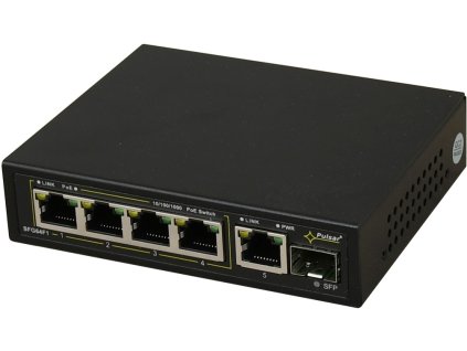PULSAR 6-port switch SFG64F1 up to 4 IP cameras