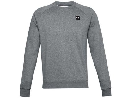 Men's Under Armour Rival Fleece Crew Sweatshirt Grey 1357096 012
