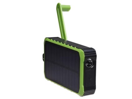 Denver PSO-10012 10000mAh Solar Power Bank with Handle Dynamo