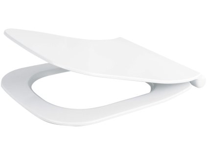 Slim soft-close toilet seat
