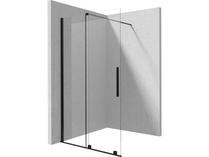 Walk-in shower wall 100 cm - sliding