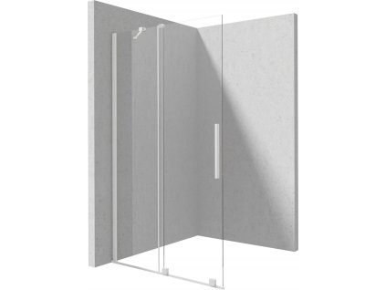 Walk-in shower wall 100 cm - sliding
