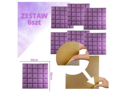 DNA AM5 PR acoustic panel set of 6 pcs. purple