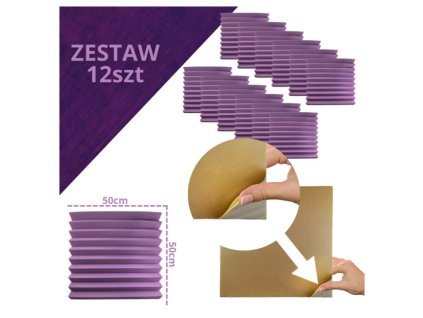 DNA AM4 PR acoustic panel set of 12 pcs. purple